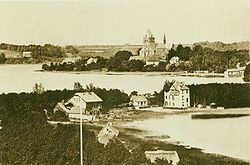 Isla con la Catedral en 1895
