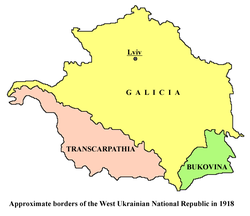 Ubicación de Ucraniana del Oeste