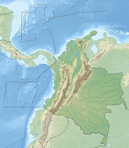 Localización de Sierra Nevada de Santa Marta en Colombia