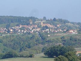 Bully (Rhône) vue de la route de St Romain à Savigny).JPG