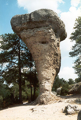 El Tormo Alto, ejemplo de erosión diferencial en la Ciudad Encantada de Cuenca