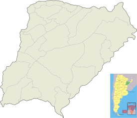 Localización de Garruchos (Argentina) en Provincia de Corrientes