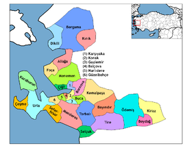 Distritos de la provincia de Ermirna
