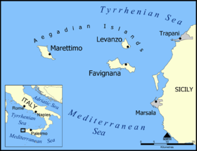 Localización del archipiélago (Región del estrecho de Bonifacio)