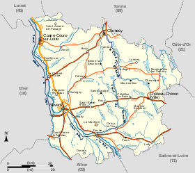 Localización del río Nièvre