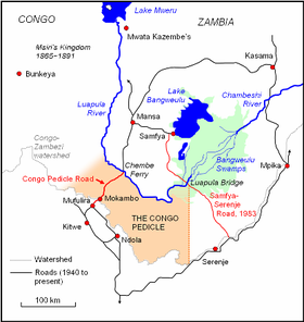 El sistema fluvial Luapula-lago Bangweulu-Chambeshi