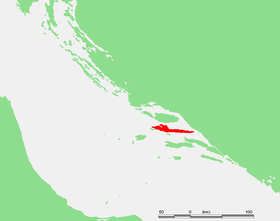 Mapa de localización de la isla de Hvar