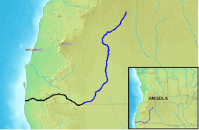 Localización del río Cunene