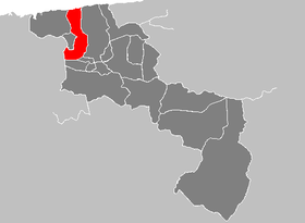 Ubicación de Girardot en el estado Aragua