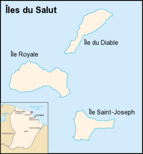 Mapa de las islas de la Salvación
