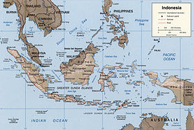 Mapa de las islas de la Sonda.