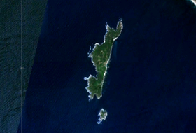 Vista de satélite de las islas