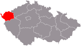 Mapa de Región de Karlovy Vary
