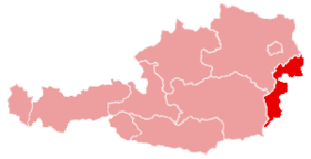 Mapa de Burgenland