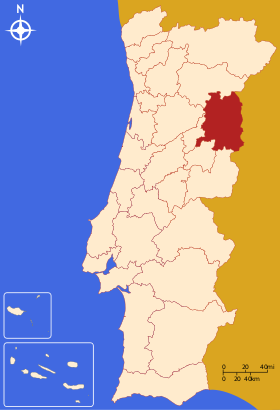 Mapa de Beira Interior Norte
