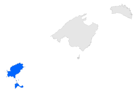 Localización en las islas Baleares
