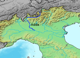 Localización del río Adda