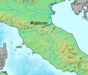 Localización del río Rubicón
