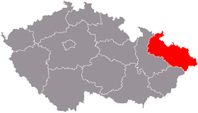 Mapa de Región de Moravia-Silesia