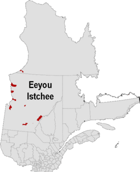 Mapa de Nord-du-Québec