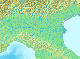 Localización del río Tagliamento