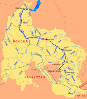 Localización del Sosva Septentrional  (cuenca del Obi)  (en ruso)