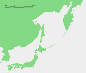 Localización de las islas Chantar en el mar de Ojotsk