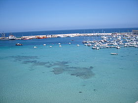 Vista del puerto de Otranto