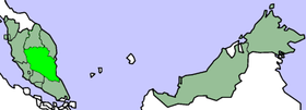 Mapa de Pahang Darul Makmur