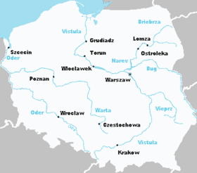 Localización del río Vistula