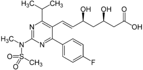 Rosuvastatina chemical structure