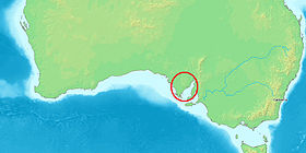 Localización del golfo Spencer en Australia