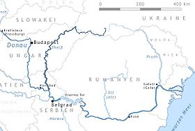 Localización del Tisza en el bajo Danubio