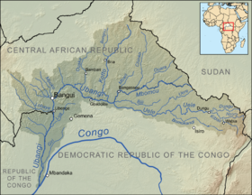 Localización del Uele (cuenca del Ubangui)