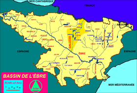 Localización del Aguas Limpias en la cuenca del Gállego