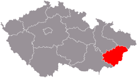 Mapa de Región de Zlín