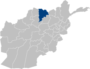 Mapa de la provincia de Balh en Afganistán