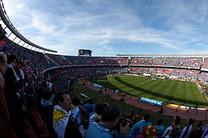 Estadio Monumental Antonio Vespucio Libertidurante la final de la Copa América 2011