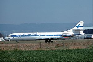 Finnair Caravelle Basle Airport - April 1976.jpg