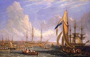 HMS Bellerophon and Napoleon.jpg