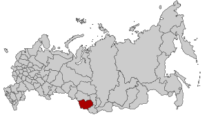 Localización del Krai de Altái en Rusia