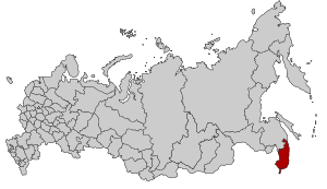 Localización del Krai de Primorie en Rusia