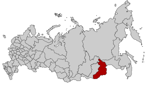 Localización del krai de Zabaikalie en Rusia