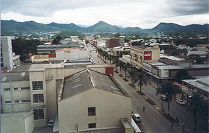 Vista aérea de Mutare en 2001.