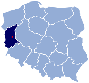 Localización de Świebodzin