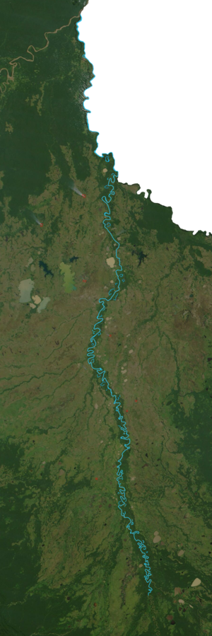 Recorrido del río Mamoré, desde su nacimiento hasta su desembocadura