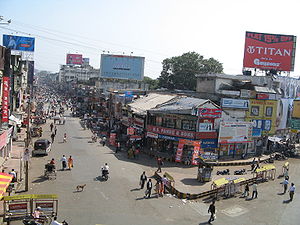 Mercado de Sitabuldi en Nagpur