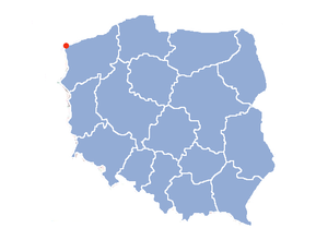 Localización de Świnoujście