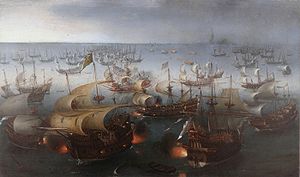 Vroom Hendrick Cornelisz Battle between England and Spain 1601.jpg
