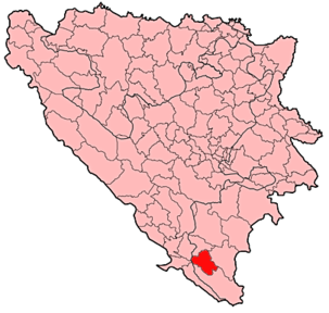 Ubicación de Ljubinje